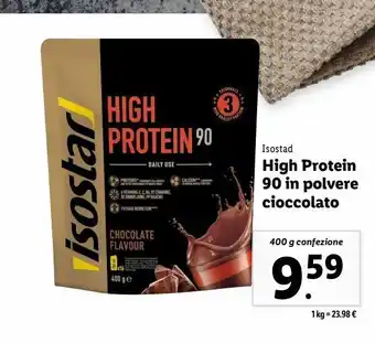 Lidl High protein 90 in polvere cioccolato offerta