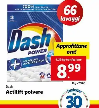 Lidl Actilift polvere offerta