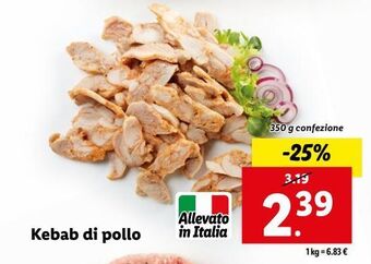 Lidl Kebab di pollo offerta