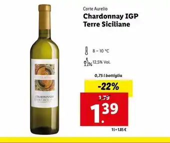 Lidl Chardonnay igp terre siciliane offerta