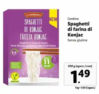 Spaghetti di farina konjac