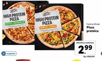 Lidl Pizza proteica offerta