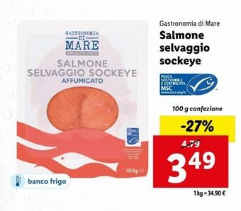 Lidl Salmone selvaggio sockeye offerta