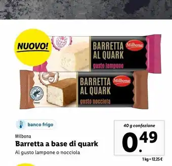 Lidl Barrette a base di quark offerta