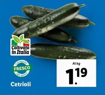 Lidl Cetrioli al kg offerta