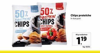 Lidl Chips proteiche offerta