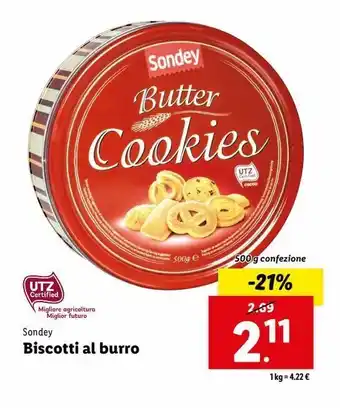 Lidl Biscotti al burro offerta