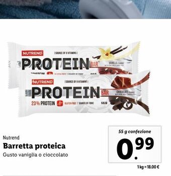 Lidl Barretta proteica offerta