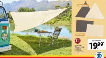 Lidl Tenda a vela parasole offerta