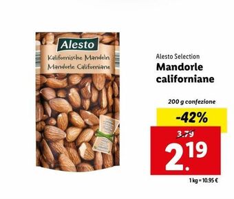Lidl Mandorle californiane offerta