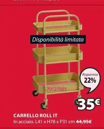 JYSK Carrello roll it offerta
