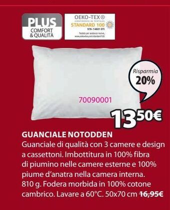 JYSK Guanciale notodden offerta