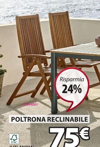 Poltrona reclinabile