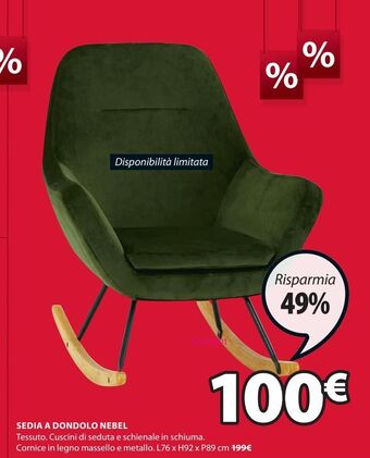 JYSK Sedia a dondolo offerta