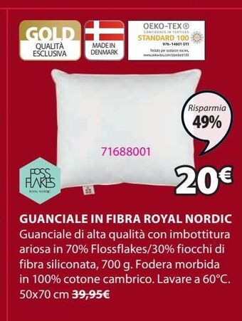 JYSK Guanciale in fibra offerta