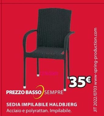 JYSK Sedia impilabile offerta