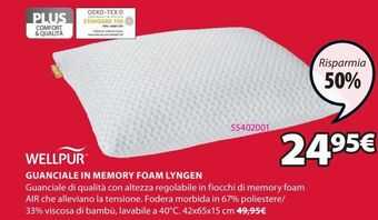 JYSK Guanciale in memory foam offerta