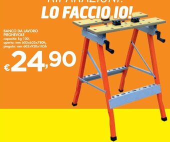 Banco da lavoro pieghevole