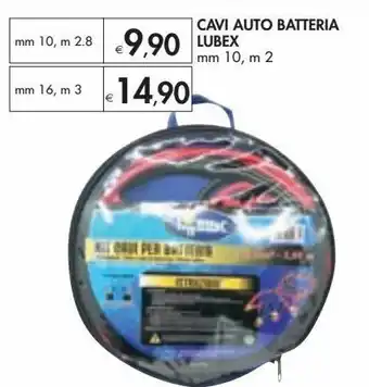 Bennet Cavi auto batteria lubex offerta