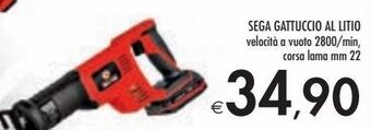 Sega gattuccio al litio