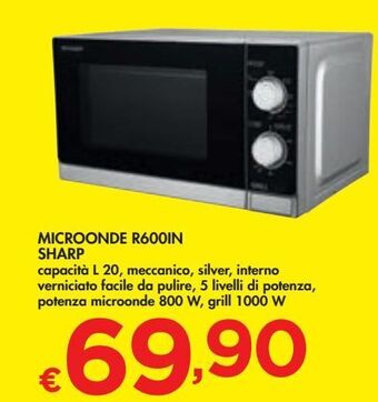 Bennet Microonde r600in sharp offerta
