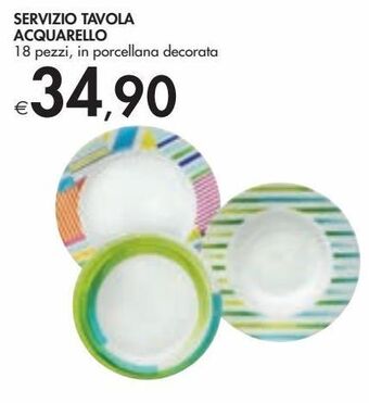 Servizio tavola acquarello