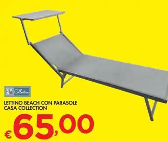 Bennet Lettino beach con parasole casa collection offerta