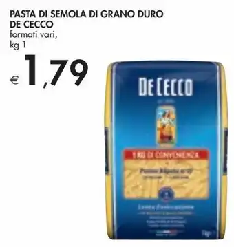 Bennet Pasta di semola di grado duro de cecco offerta