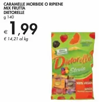 Bennet Caramelle morbide o ripiene mix frutta dietorelle offerta