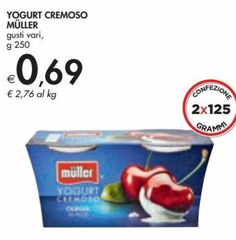 Bennet Yogurt cremoso müller offerta