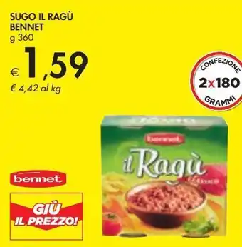 Bennet Sugo il ragú bennet offerta