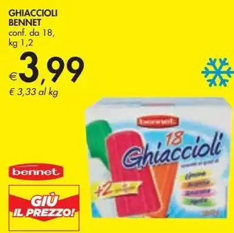 Bennet Ghiaccioli bennet offerta