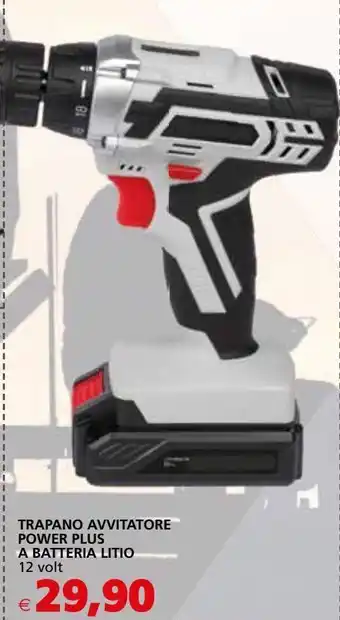 Trapano avvitatore power plus a batteria 12 volt