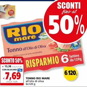 Il Gigante Tonno rio mare offerta