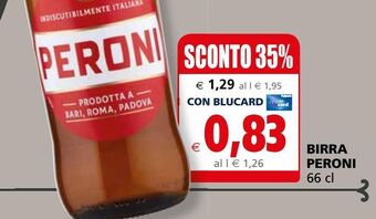 Il Gigante Birra peroni offerta