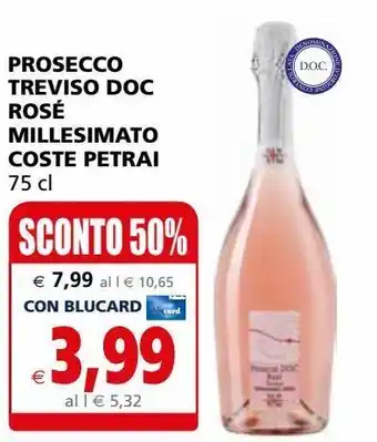 Il Gigante Prosecco treviso doc rosè millesimato coste petrai offerta