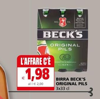 Il Gigante Birra beck's original pils offerta