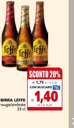 Il Gigante Birra leffe offerta
