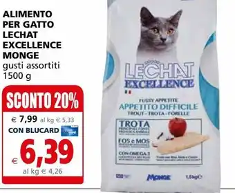 Alimento per gatto lechat excellence monge