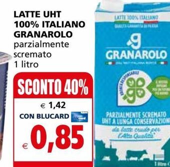 Il Gigante Latte uht 100% italiano granarolo offerta