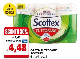 Il Gigante Carta tuttofare scottex offerta