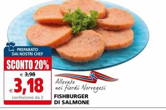 Il Gigante Fishburger di salmone offerta