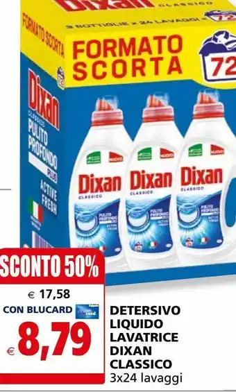 Il Gigante Detersivo liquido lavatrice dixan classico offerta