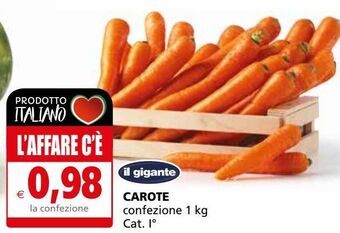 Il Gigante Carote offerta