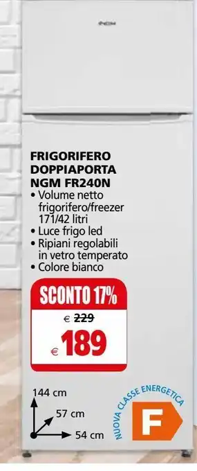 Frigorifero doppiaporta ngm fr240n