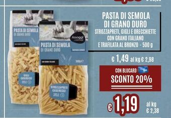 Pasta di semola di grano duro