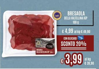 Il Gigante Bresaola della valtellina igp offerta
