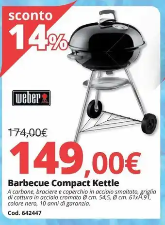 Brico Io Barbecue compact kettle offerta