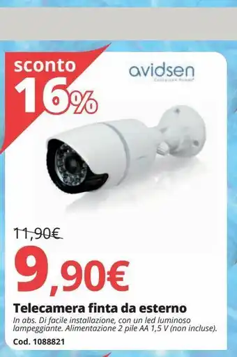 Brico Io Telecamera finta da esterno offerta