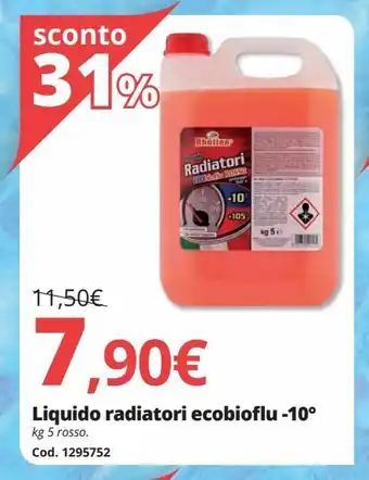 Liquido radiatori ecobioflu -10°